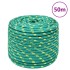 Cuerda de barco polipropileno verde 12 mm 50
