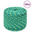 Cuerda de barco polipropileno verde 12 mm 50 m