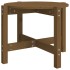 Mesa de centro de madera maciza de pino marrón miel 62,5x45