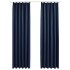 Cortinas opacas con ganchos 2 piezas azul 140x225