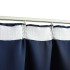 Cortinas opacas con ganchos 2 piezas azul 140x225