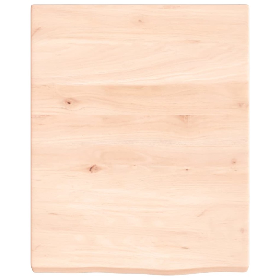 Estante de pared madera maciza roble sin tratar 40x50x(2-4)