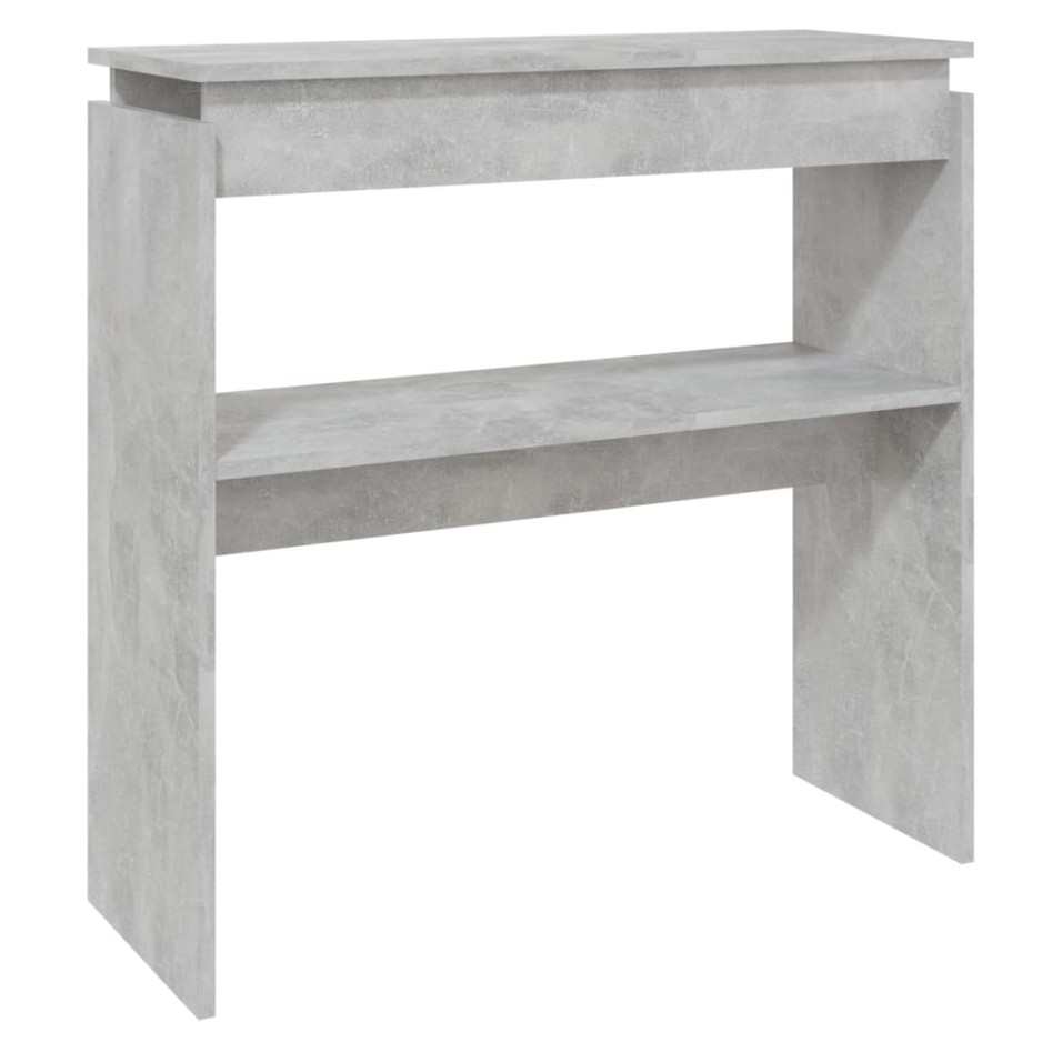 Mesa consola madera de ingeniería gris 80x30x80
