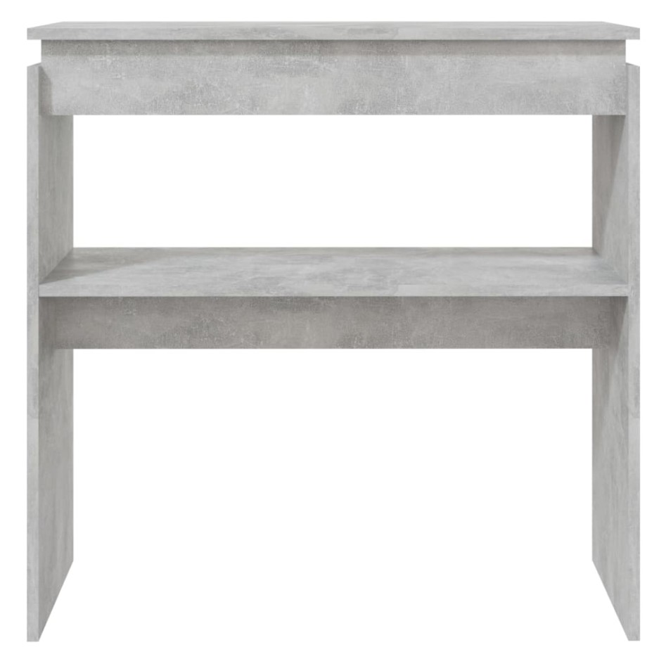 Mesa consola madera de ingeniería gris 80x30x80
