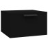 Mesita de noche de pared negro 34x30x20