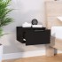 Mesita de noche de pared negro 34x30x20