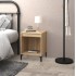 Mesita de noche roble Sonoma 40x35x50