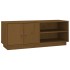 Mueble de TV madera maciza de pino marrón miel 105x34x40