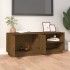 Mueble de TV madera maciza de pino marrón miel 105x34x40