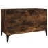 Mueble discos madera contrachapada roble ahumado 74,5x38x48