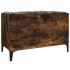 Mueble discos madera contrachapada roble ahumado 74,5x38x48