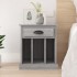 Mesita de noche color gris Sonoma 43x36x60