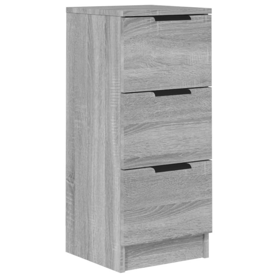 Aparador de madera contrachapada gris Sonoma 30x30x70