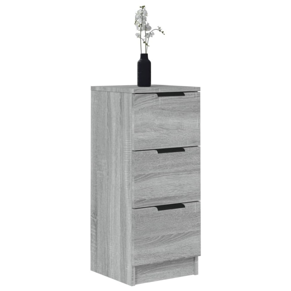 Aparador de madera contrachapada gris Sonoma 30x30x70