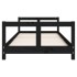 Estructura de cama para niños madera de pino negro 80x200