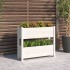 Jardinera de madera maciza de pino blanco 77x25x66