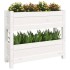 Jardinera de madera maciza de pino blanco 77x25x66