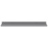 Estantes de pared 4 unidades gris 60x9x3