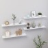 Estantes de pared 4 unidades blanco 60x9x3