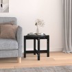 Mesa de centro de madera maciza de pino negro Ø52,5x45 cm