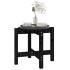 Mesa de centro de madera maciza de pino negro Ø52,5x45
