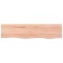 Estante de pared madera de roble tratada marrón claro