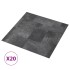 Tarimas autoadhesivas 20 uds PVC estructura de madera 1,86
