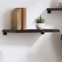 Estante pared madera roble tratada marrón oscuro 60x30x(2-4)