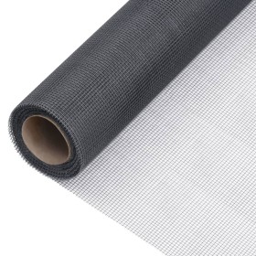 Malla mosquitera de fibra de vidrio gris 100x2000
