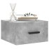 Mesitas de noche de pared 2 uds color gris hormigón 35x35x20