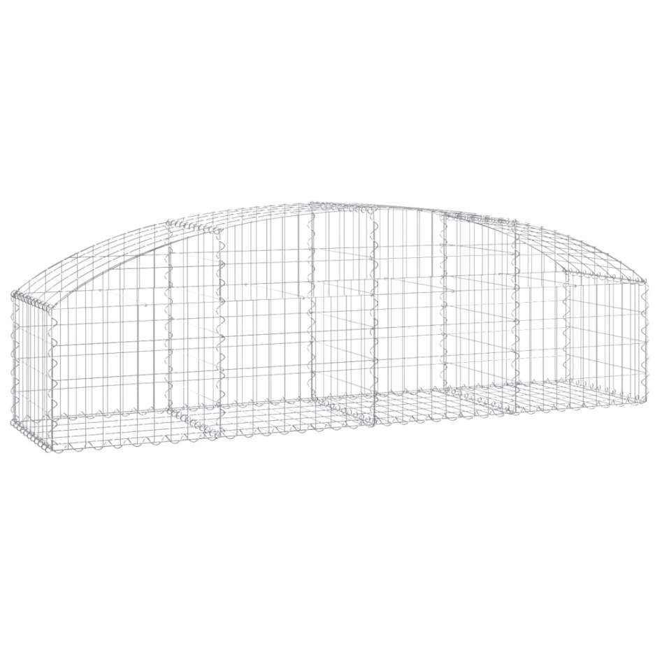 Cesta de gaviones forma arco hierro galvanizado 200x50x40/60