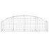 Cesta de gaviones forma arco hierro galvanizado 200x50x40/60