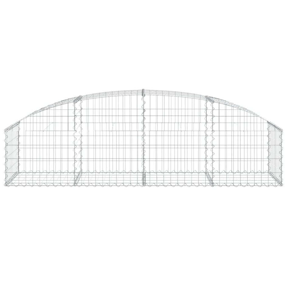 Cesta de gaviones forma arco hierro galvanizado 200x50x40/60
