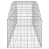 Cesta de gaviones forma arco hierro galvanizado 200x50x40/60