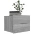 Mesita de noche madera contrachapada gris Sonoma 40x30x30
