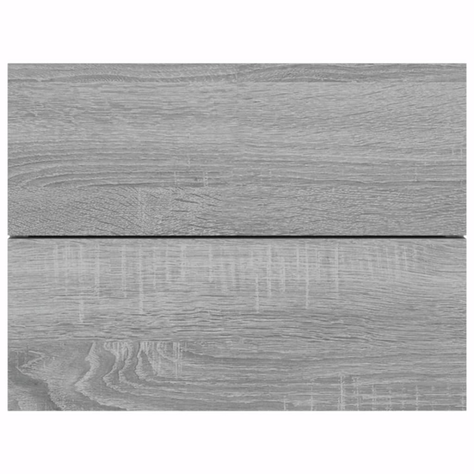 Mesita de noche madera contrachapada gris Sonoma 40x30x30