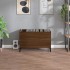 Mueble discos madera contrachapada roble marrón 74,5x38x48