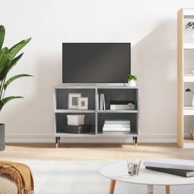 Mueble de TV madera de ingeniería gris hormigón 69,5x30x50