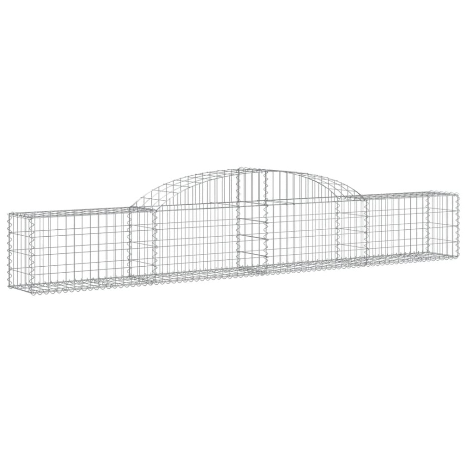 Cesta de gaviones forma arco hierro galvanizado 300x30x40/60