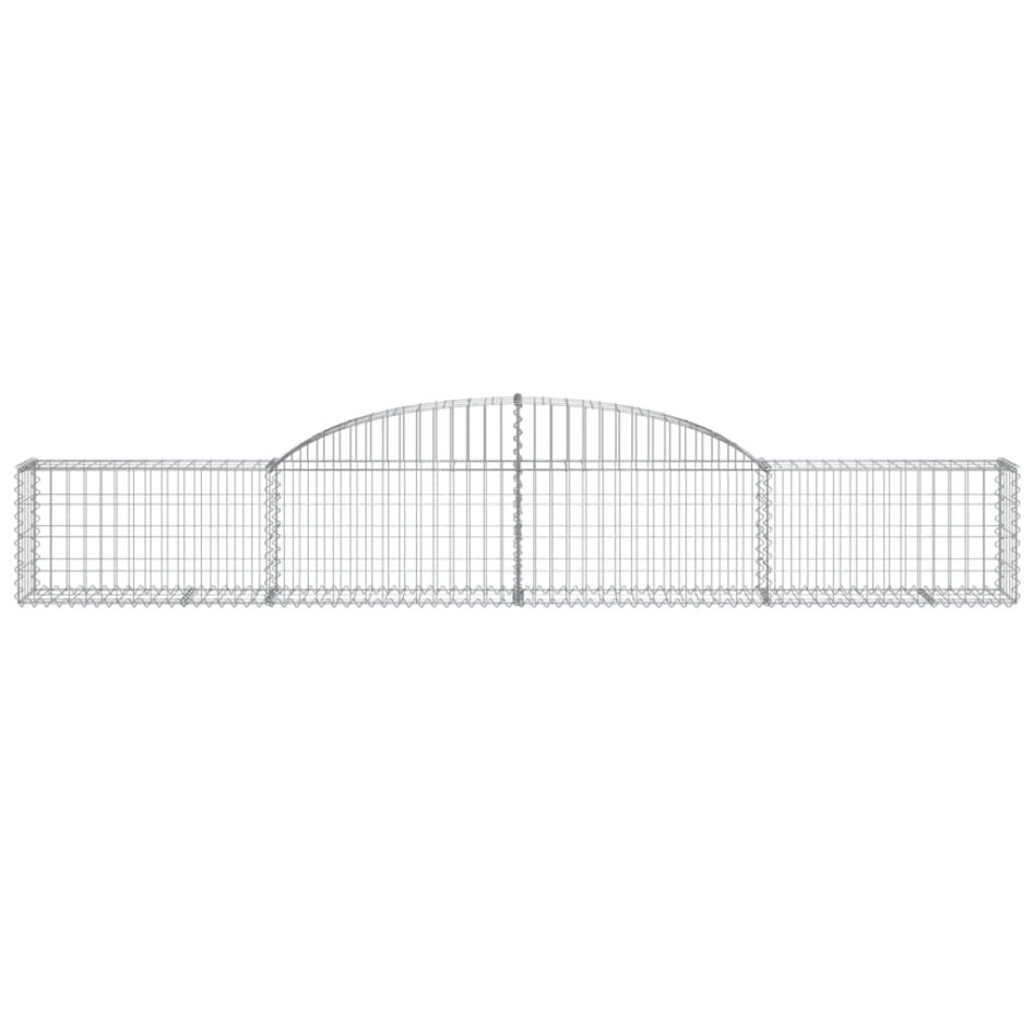 Cesta de gaviones forma arco hierro galvanizado 300x30x40/60
