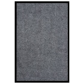 Felpudo de rayas gris 80x120