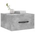 Mesitas de noche de pared 2 uds color gris hormigón 35x35x20