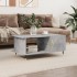 Mesa de centro madera contrachapada gris hormigón 90x50x40