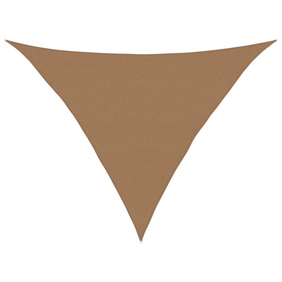 Toldo de vela HDPE gris taupe 160 g/m² 5x5x6