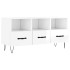 Mueble de TV madera contrachapada blanco brillo 102x36x50
