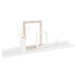 Estantes de pared 4 unidades blanco brillo 60x9x3