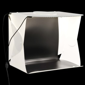 Caja de luz estudio fotografía plegable LED blanco 40x34x37