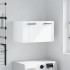 Armario pared madera contrachapada blanco brillo 60x36,5x35