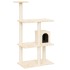 Rascador para gatos con postes de sisal color crema 119