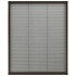 Mosquitera plisada para ventanas aluminio marrón 80x100